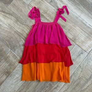 Show Me Your Mumu Gabriela Tiered Ruffle Mini Dress NWOT